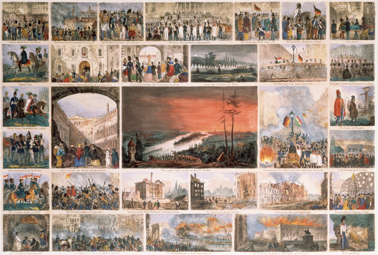 Revolution in Wien: Prinz Alfred Windischgrätz zwingt Wien nach einem dritten Aufstand am 6. Oktober 1848 zur Kapitulation von Unbekannt Unbekannt