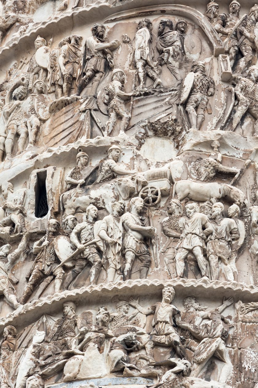 Rom, Italien. Trajanssäule. von Unbekannt Unbekannt