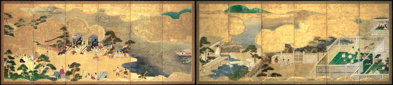 Szenen aus der Geschichte von Genji (Genji monogatari) von Unbekannt Unbekannt