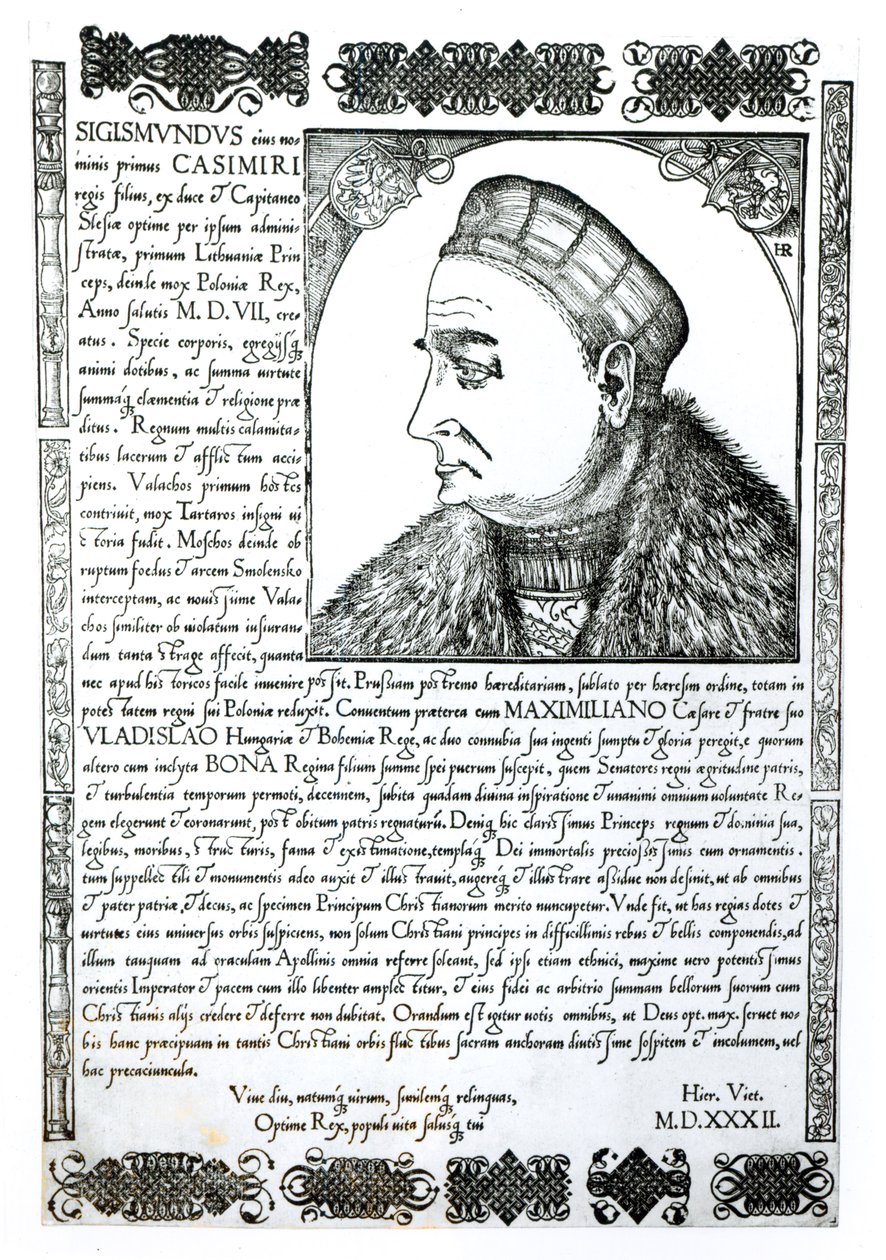 Sigismund I. (1467-1548), 1532 von Unbekannt Unbekannt