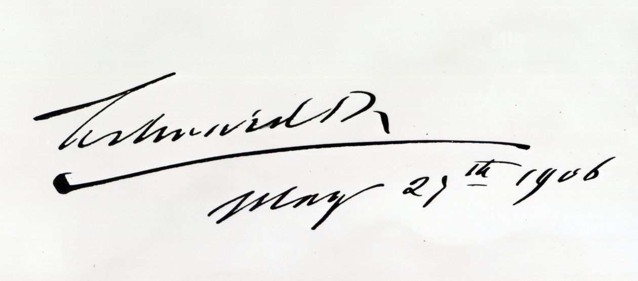 Unterschrift von König Edward VII, 29. Mai 1906 von Unbekannt Unbekannt