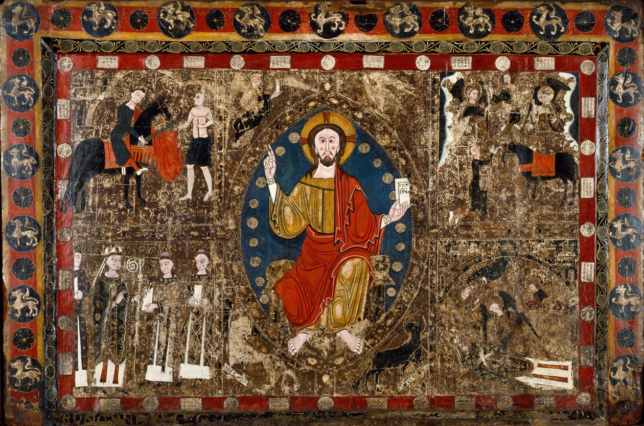Altarfront mit Christus in Majestät und dem Leben des Heiligen Martin von Unbekannt Unbekannt