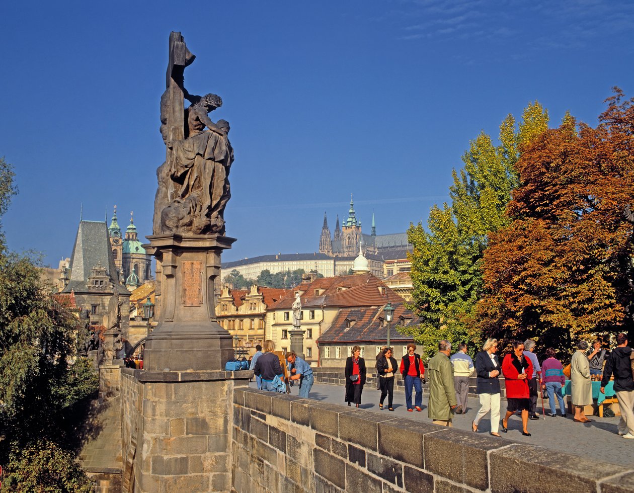 Statue auf der Karlsbrücke von Unbekannt Unbekannt