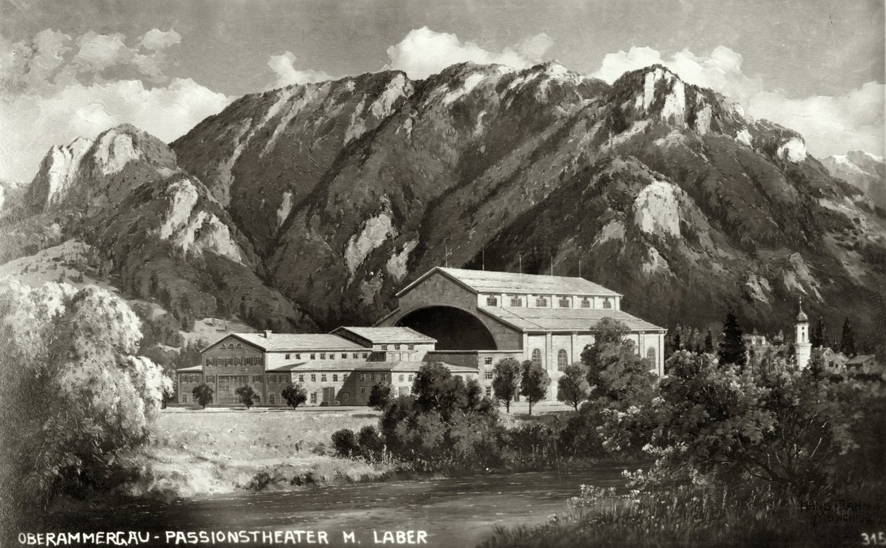 Das Theater in Oberammergau, 1930 von Unbekannt Unbekannt