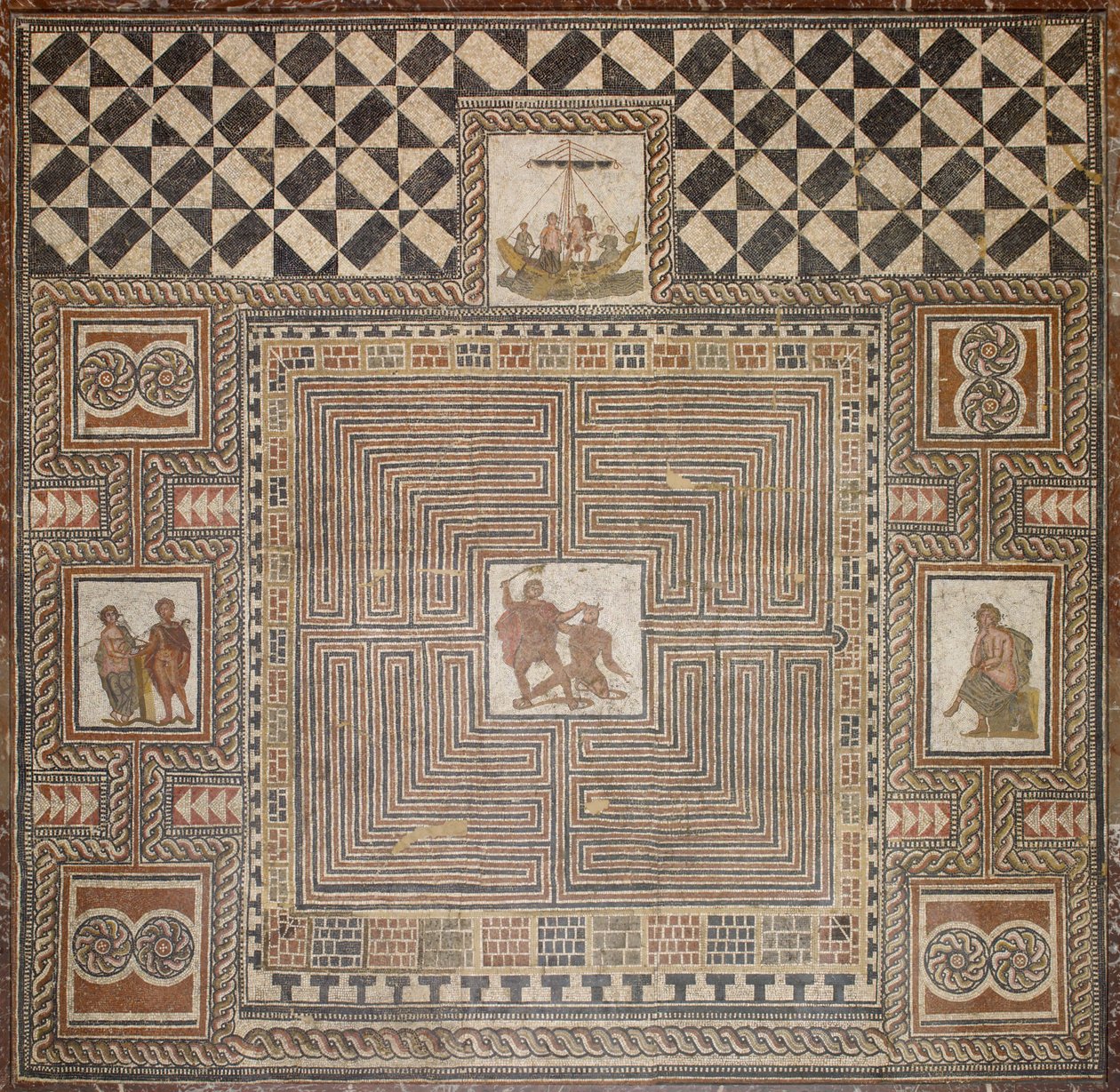 Theseus-Mosaik von Unbekannt Unbekannt
