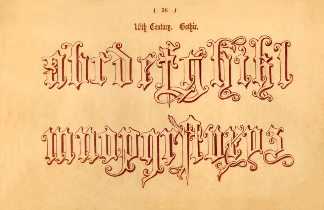 16. Jahrhundert. Gotik, 1862 von Unbekannt