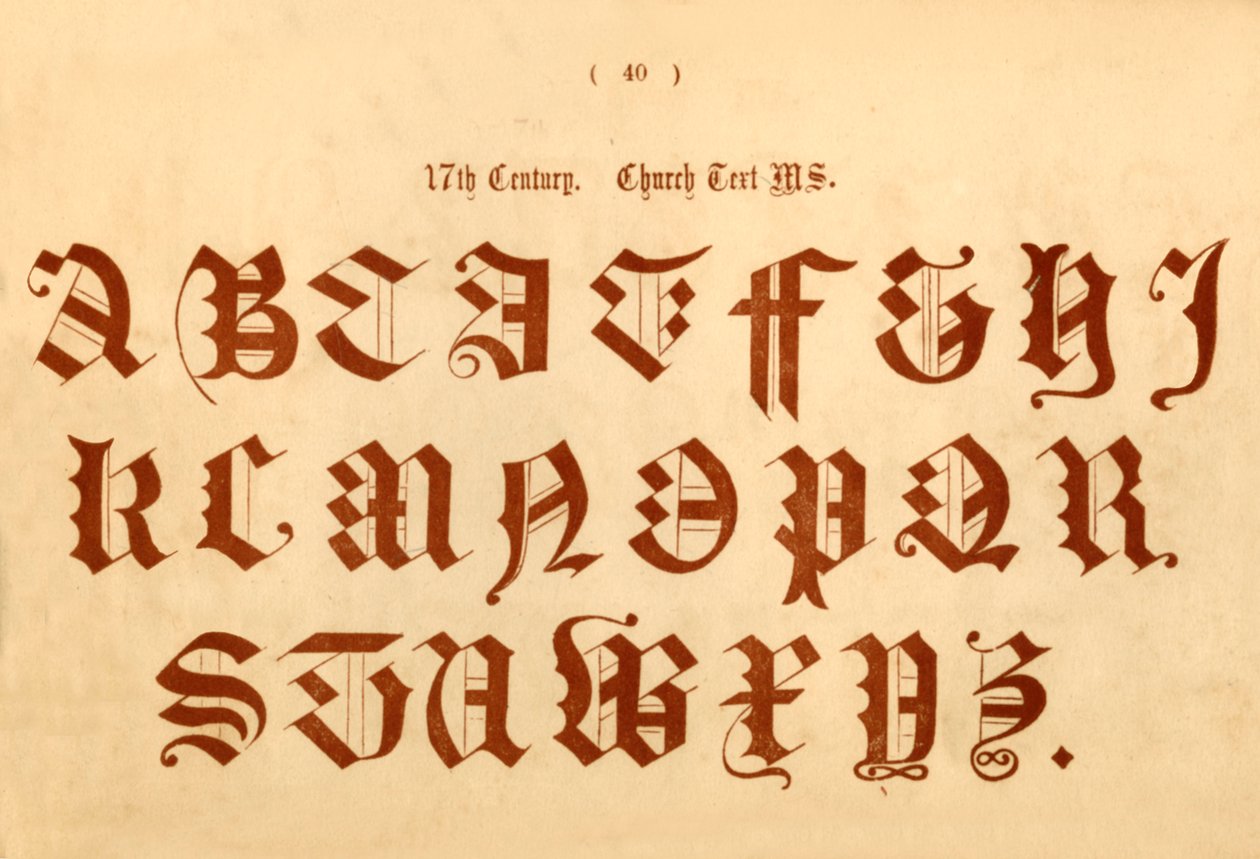 Kirchentext des 17. Jahrhunderts, 1862 von Unbekannt