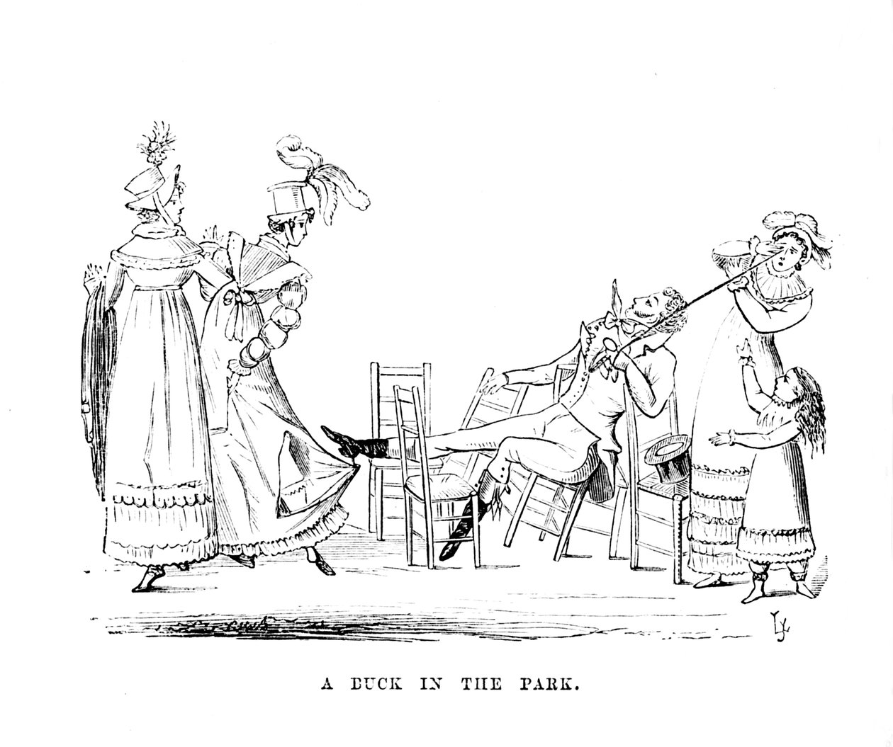 Eine Ente im Park, ca. 1870 von Unbekannt