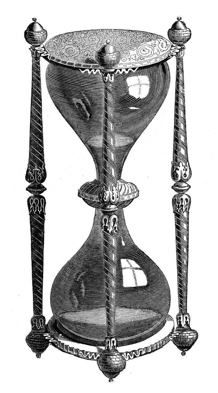Eine französische Sanduhr, 16. Jahrhundert von Unbekannt