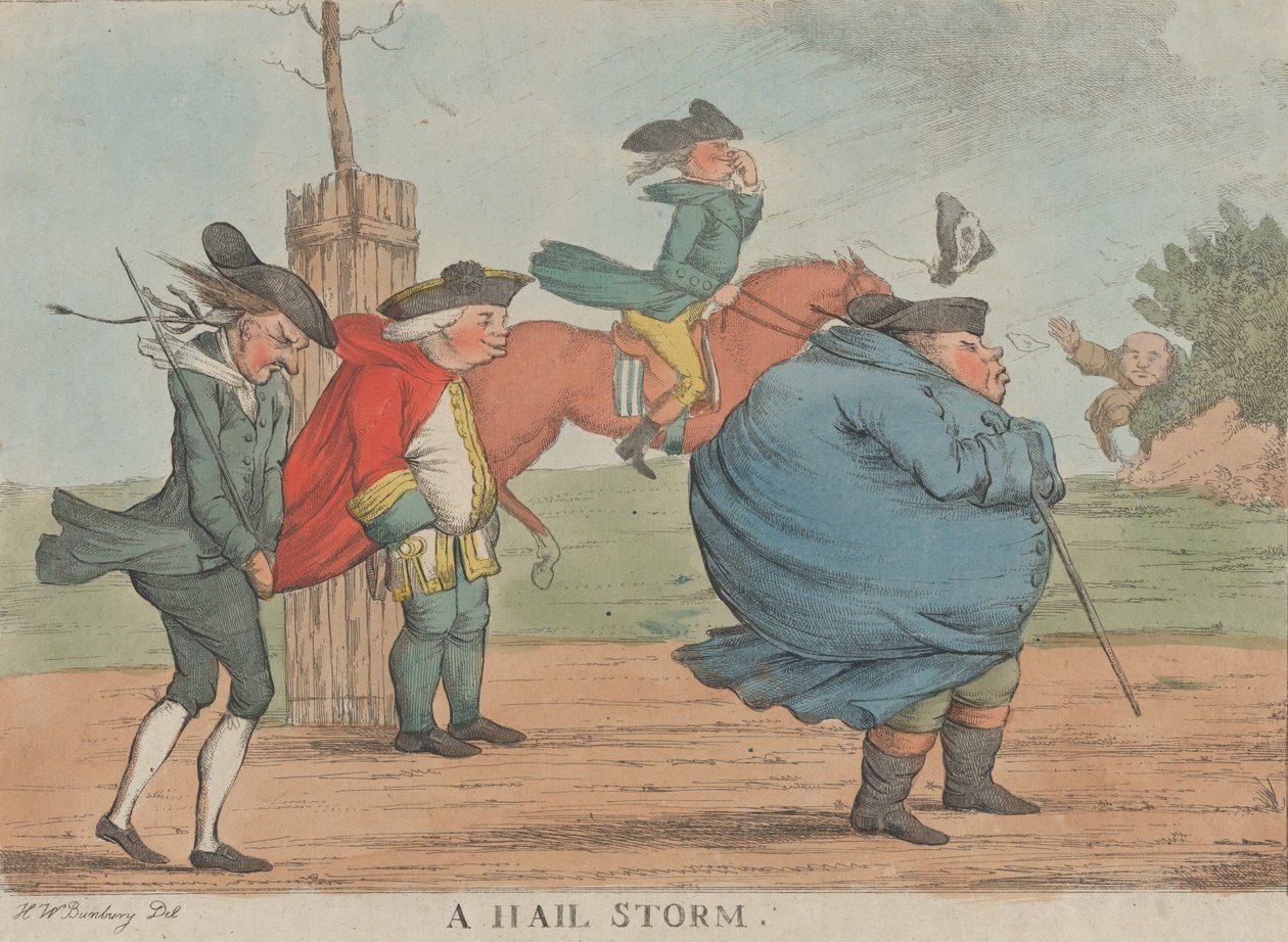 Ein Hagelsturm, 1800-1820 von Unbekannt