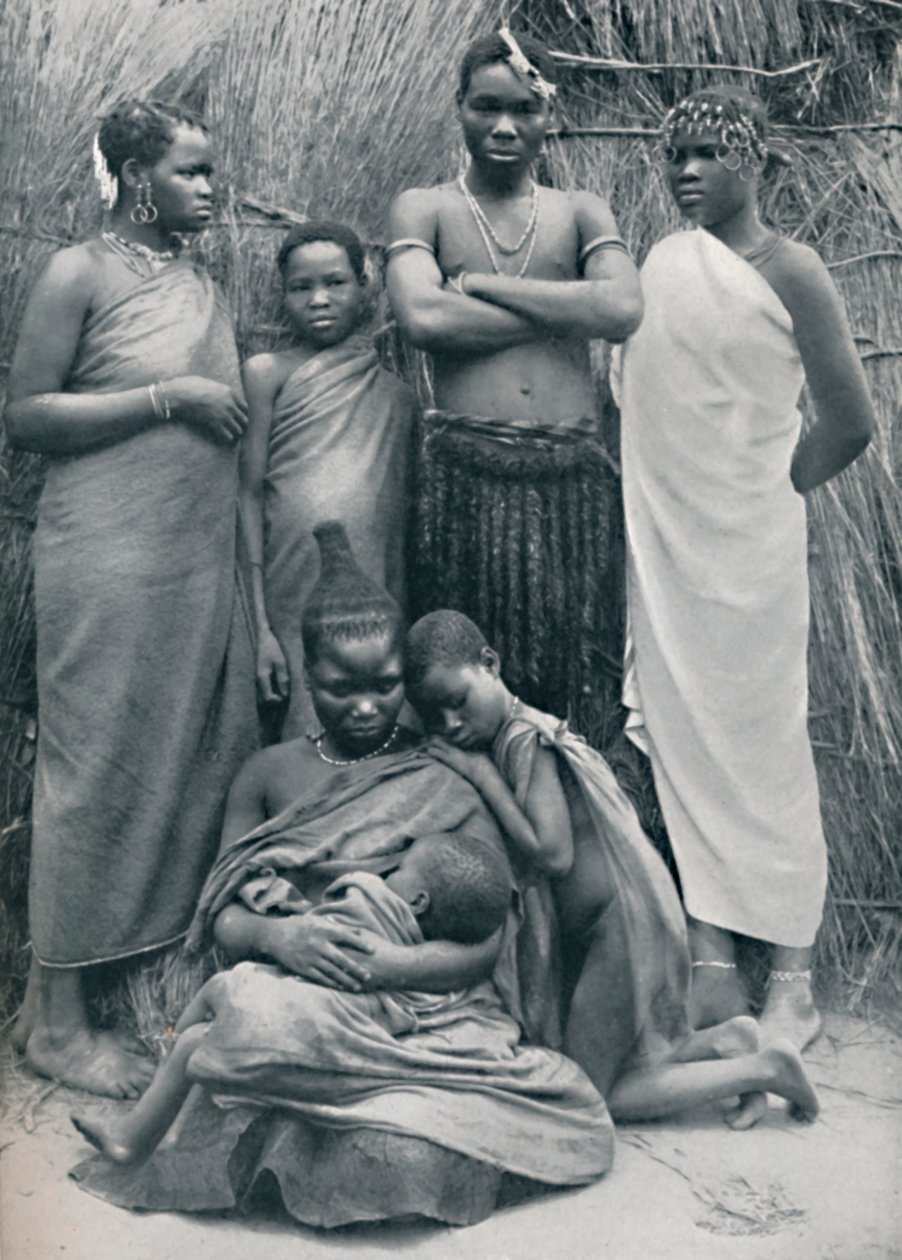 Eine Zulu-Familiengruppe von Unbekannt