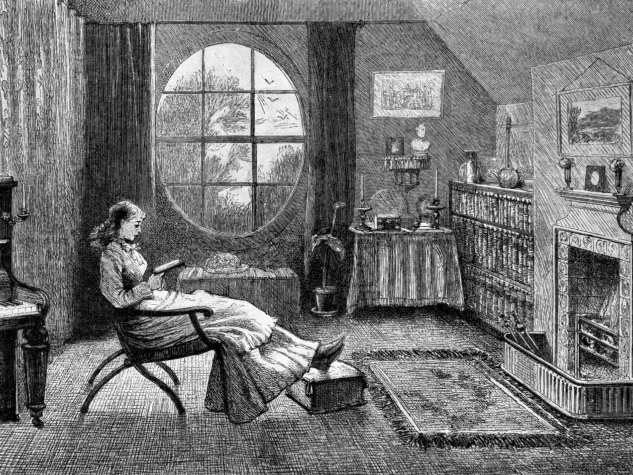 Eine Studentin an der Universität Cambridge, 1873 1951 von Unbekannt
