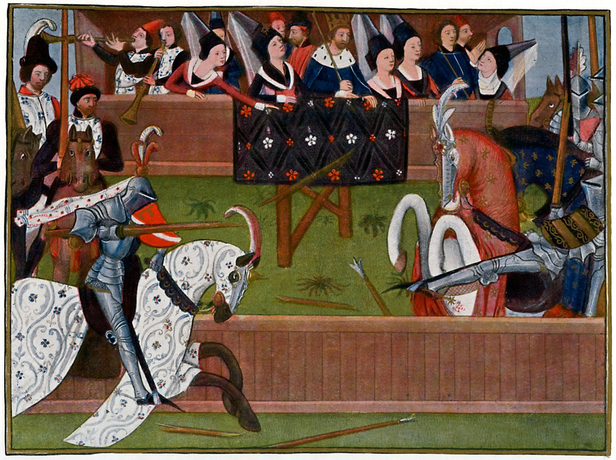 Ein Turnier, ca. 1350er Jahre, 1470 von Unbekannt