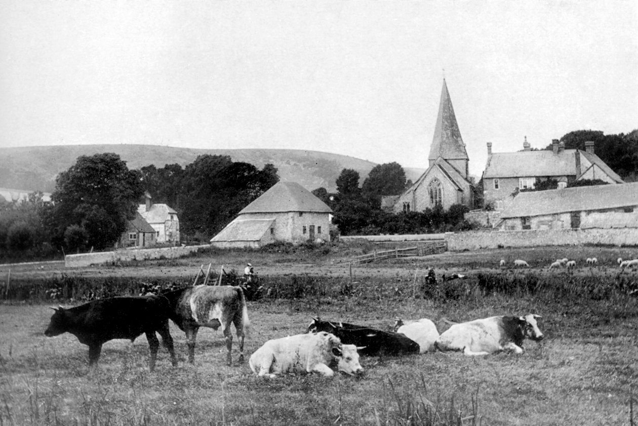 Eine Dorfkirche, 1926 von Unbekannt