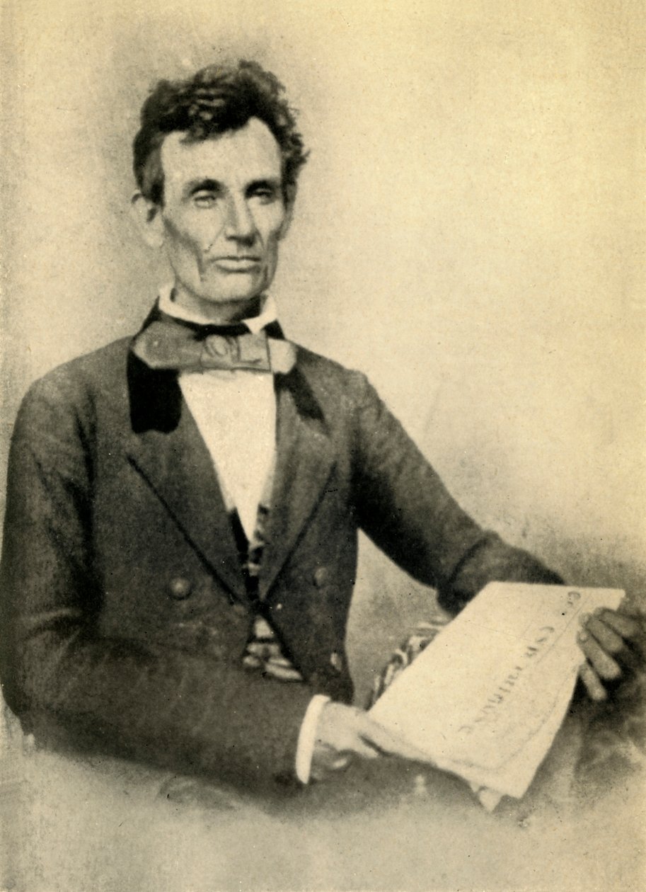 Abraham Lincoln, 1854, 1930 von Unbekannt