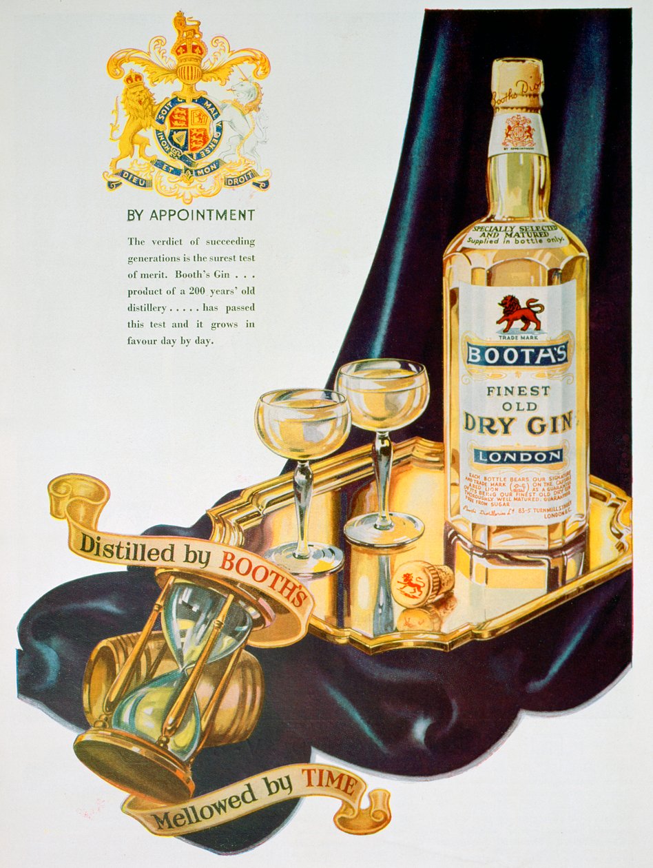 Werbung für Booths Gin von Unbekannt