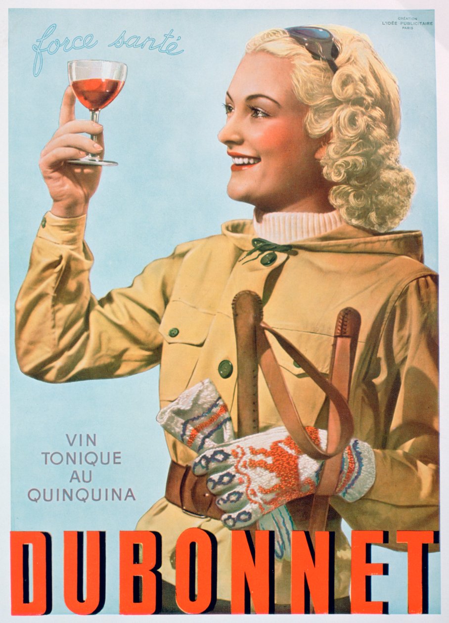 Werbung für Dubonnet Tonic Wein von Unbekannt