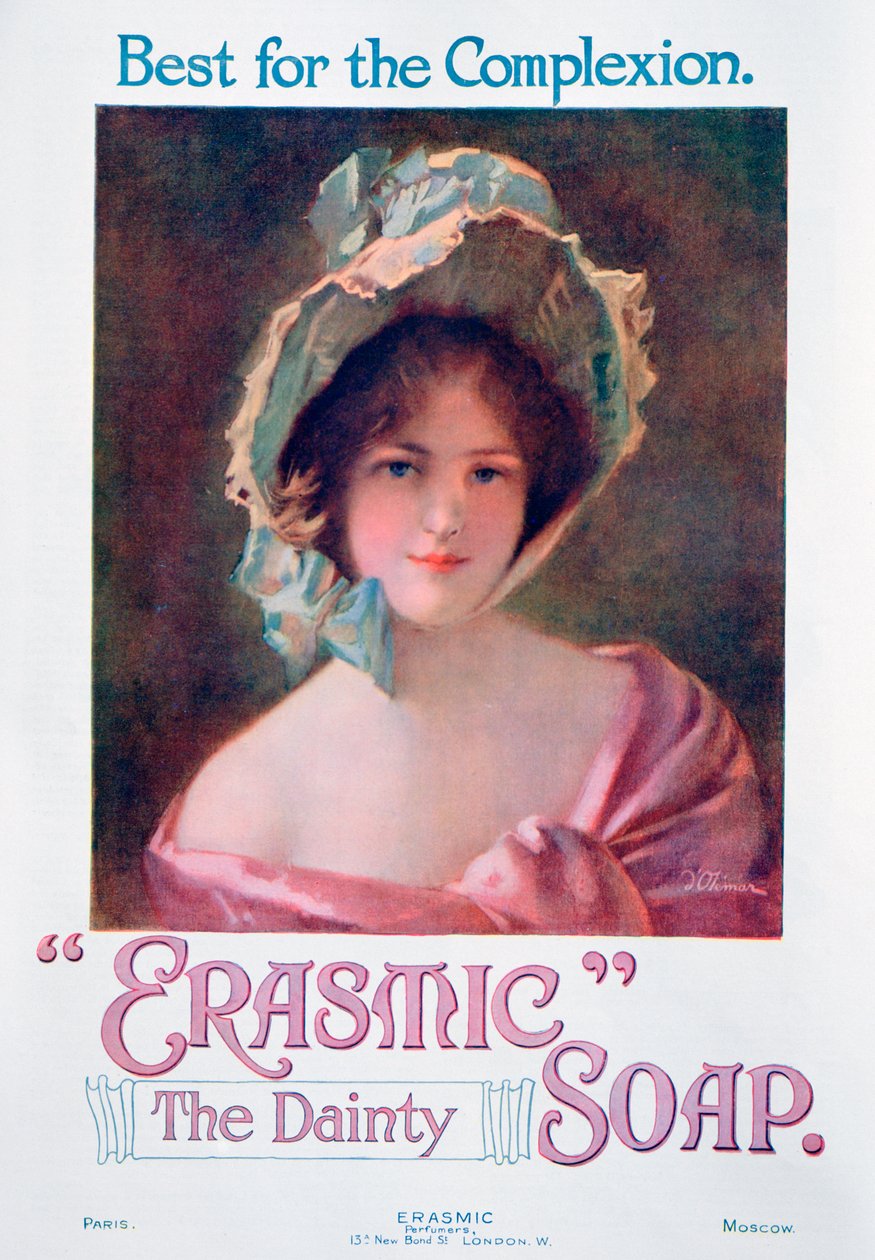 Werbung für Erasmic-Seife, 1920 von Unbekannt