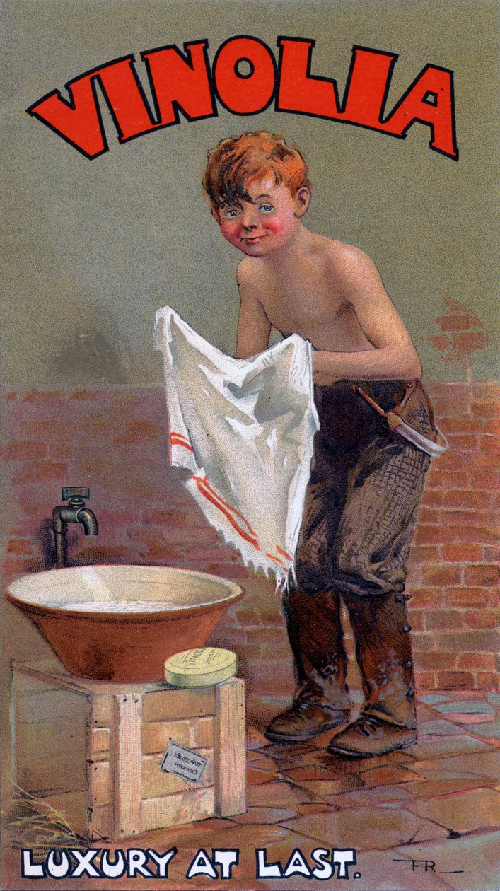 Werbung für Vinolia-Seife, um 1900er Jahre von Unbekannt