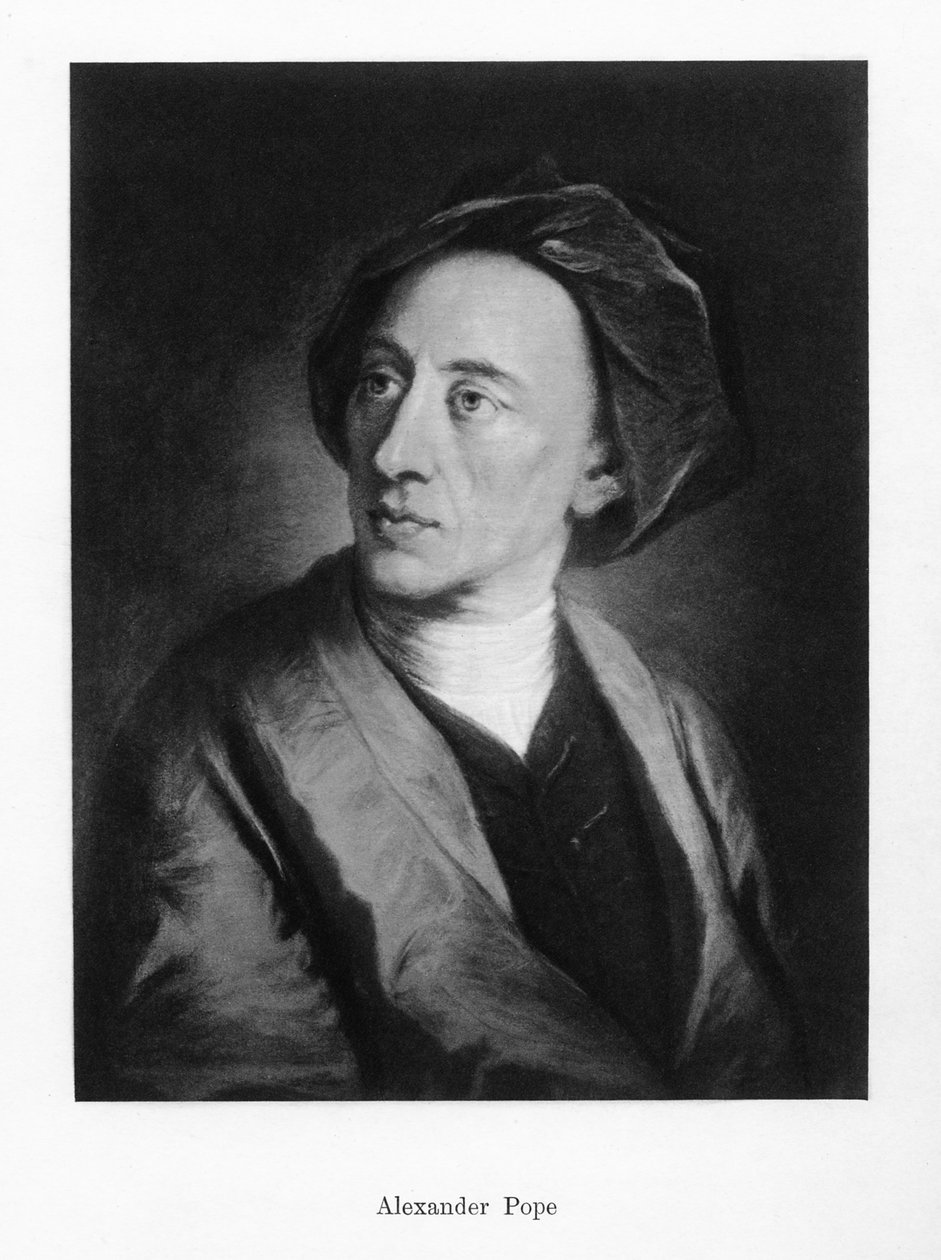 Alexander Pope, englischer Dichter, 19. Jahrhundert von Unbekannt