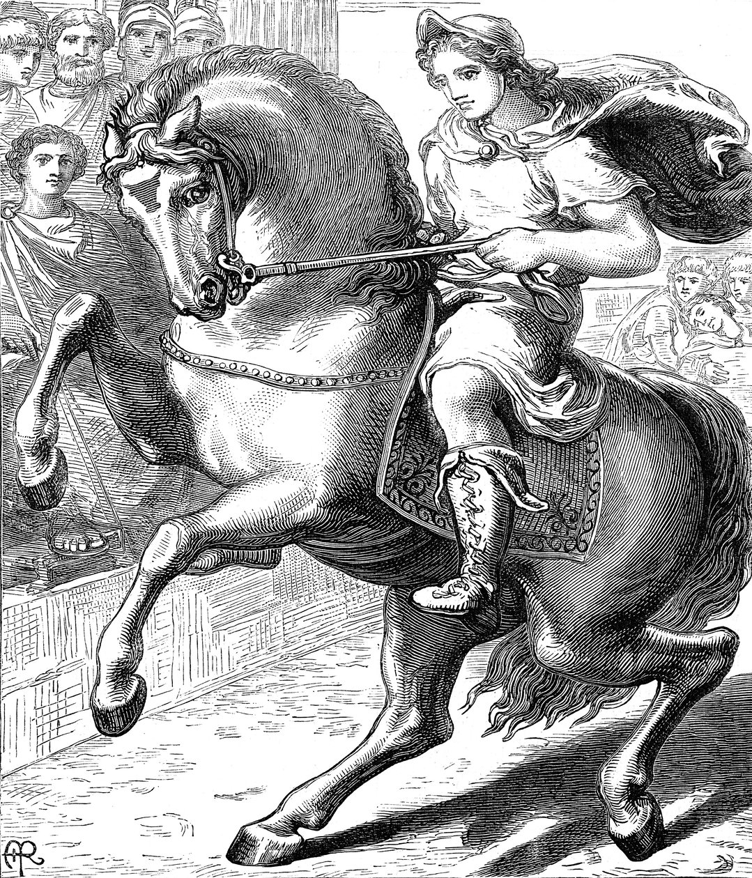 Alexander der Große, 356-323 v. Chr., um 1873 von Unbekannt