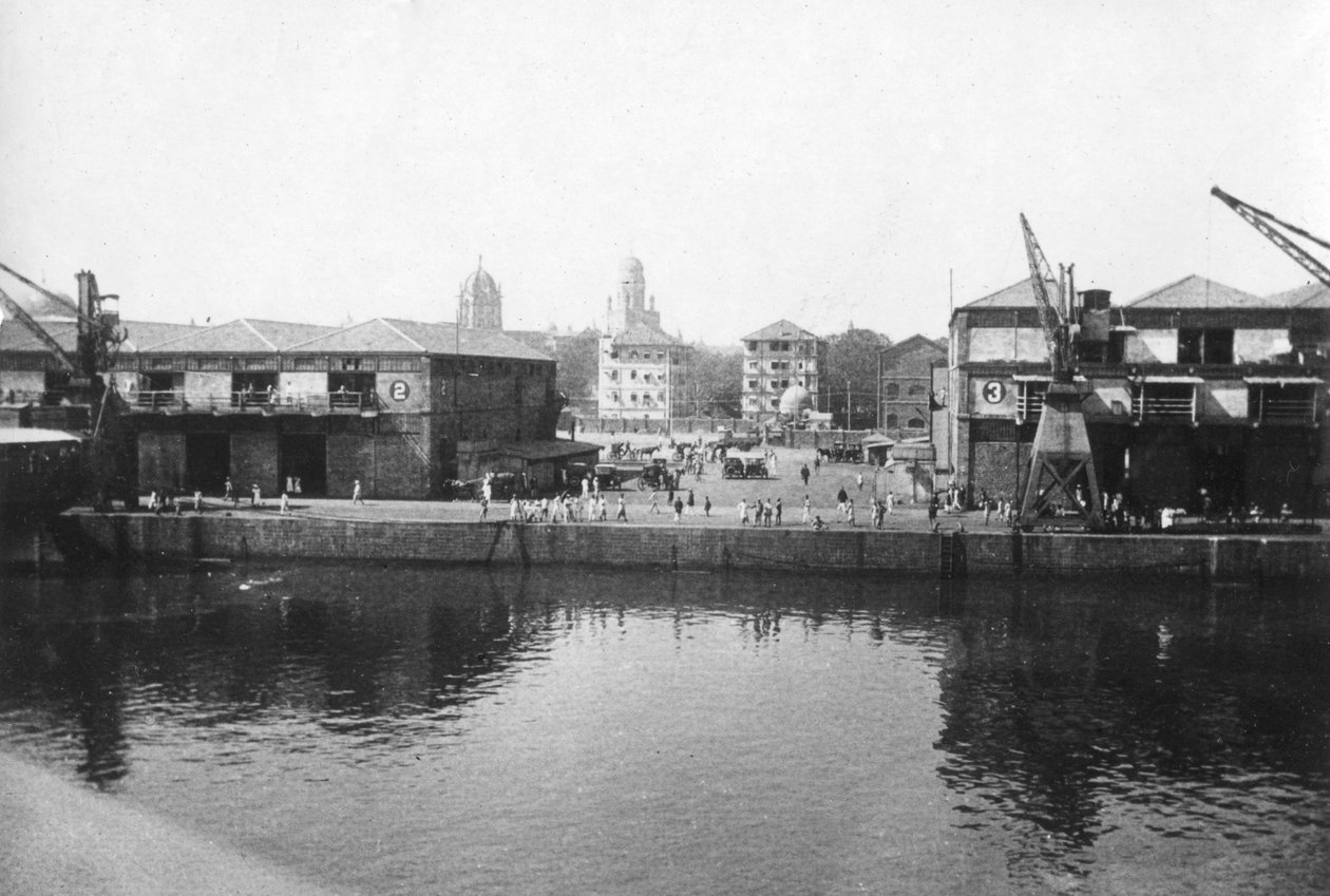 Alexandra Dock, Bombay, Indien von Unbekannt
