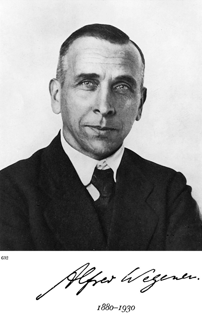 Alfred Lothar Wegener, deutscher Geophysiker und Meteorologe von Unbekannt