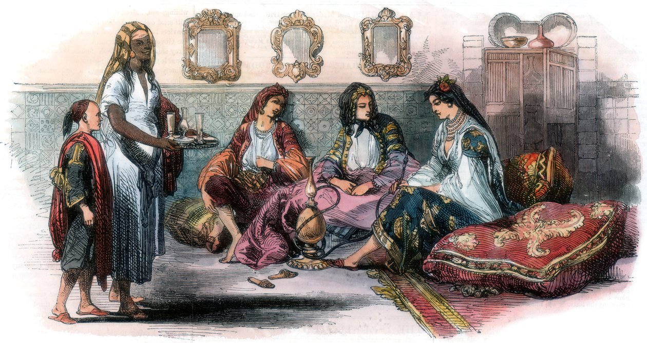 Algerische Frauen, 1857 von Unbekannt