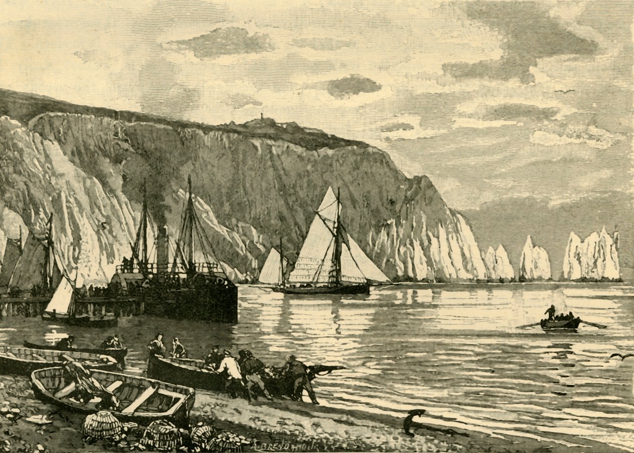 Alum Bay, 1898 von Unbekannt
