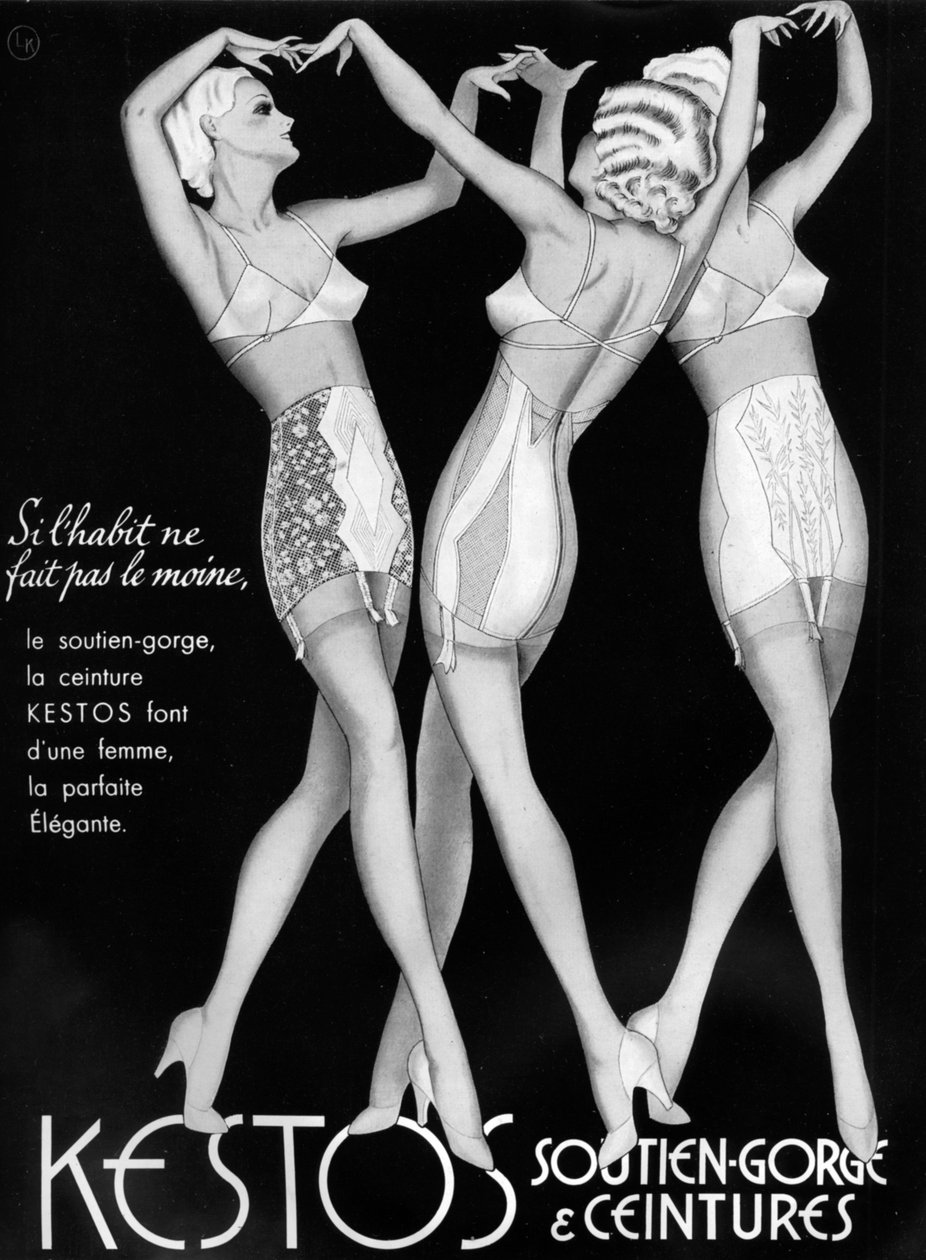 Eine Werbung für Kestos Unterwäsche, 1938 von Unbekannt