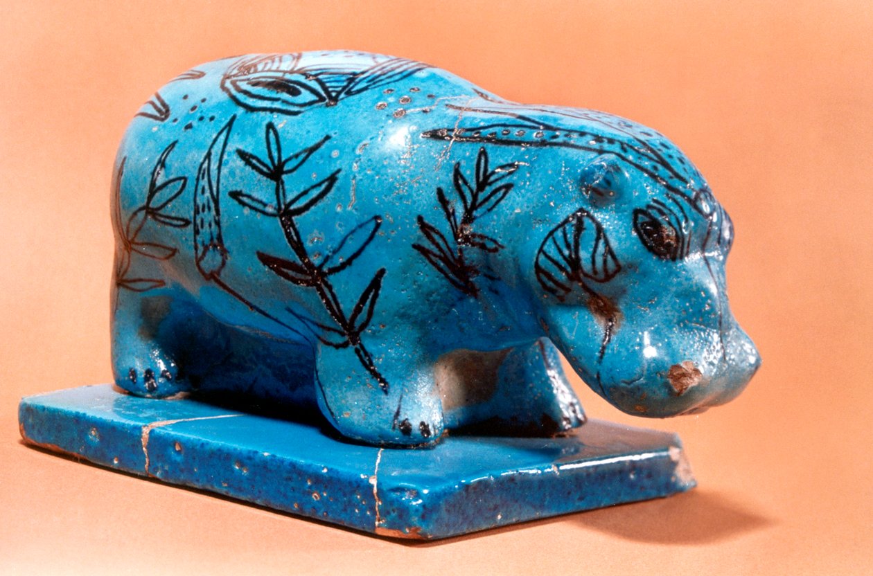 Altägyptische Nilpferdfigur, 16. Jahrhundert v. Chr. von Unbekannt