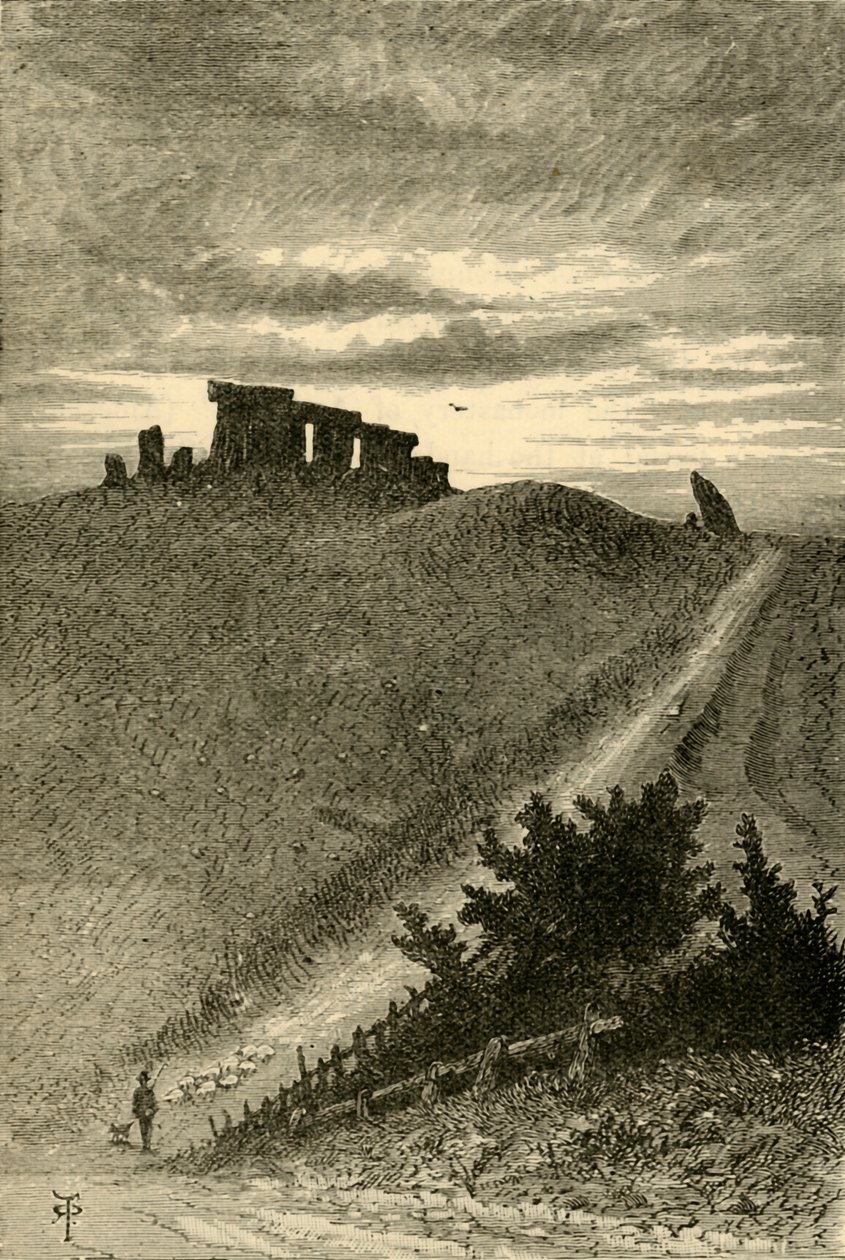 Zugang zu Stonehenge von Osten, 1898 von Unbekannt