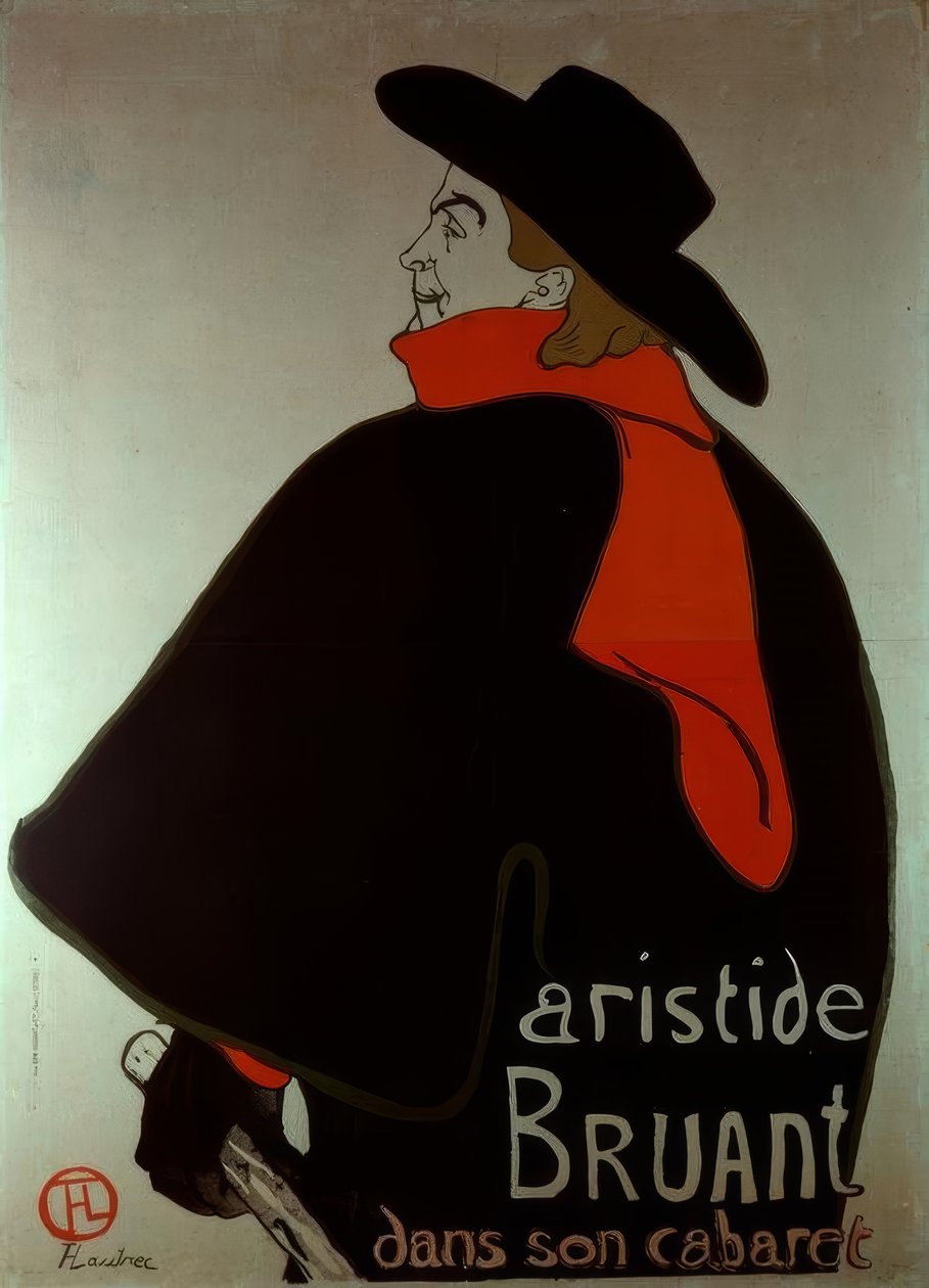 Aristide Bruant in seinem Kabarett von Unbekannt