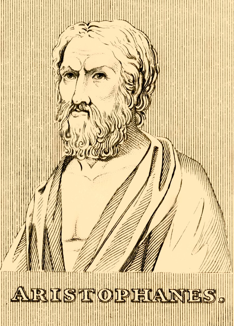Aristophanes, ca. 460-380 v. Chr., 1830 von Unbekannt