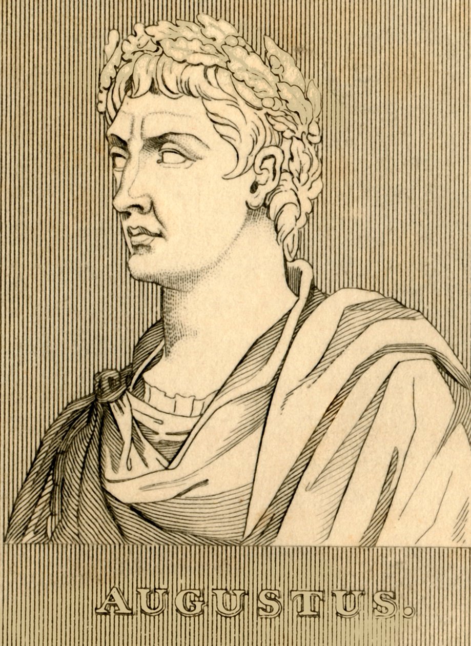 Augustus, 63 v. Chr. - 14 n. Chr., 1830 von Unbekannt