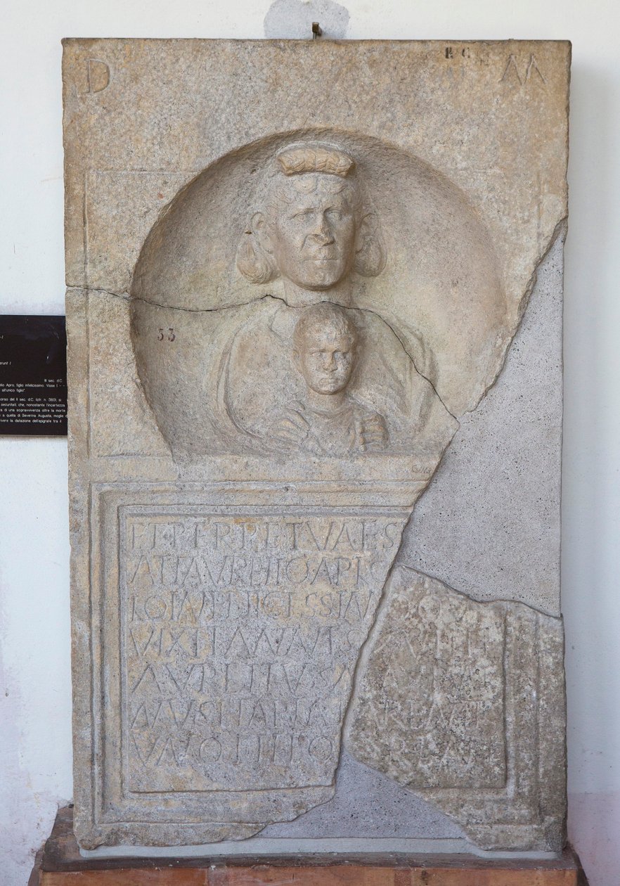 Aurelio Apio, Stele von Unbekannt