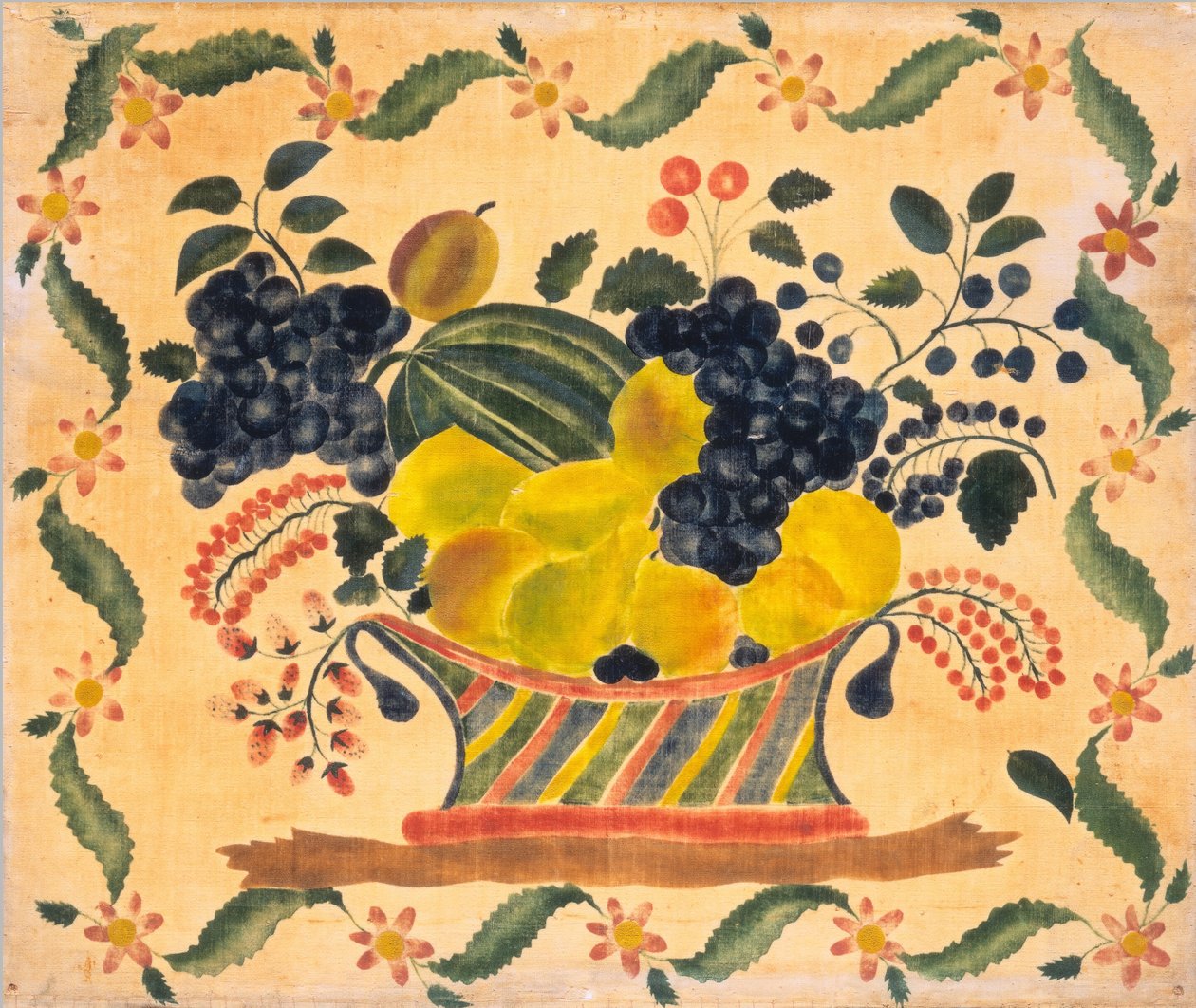 Korb mit Früchten, ca. 1830 von Unbekannt