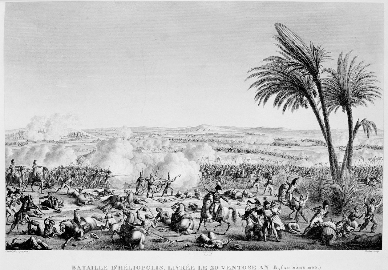 Schlacht von Heliopolis, Ägypten, 20. März 1800 von Unbekannt