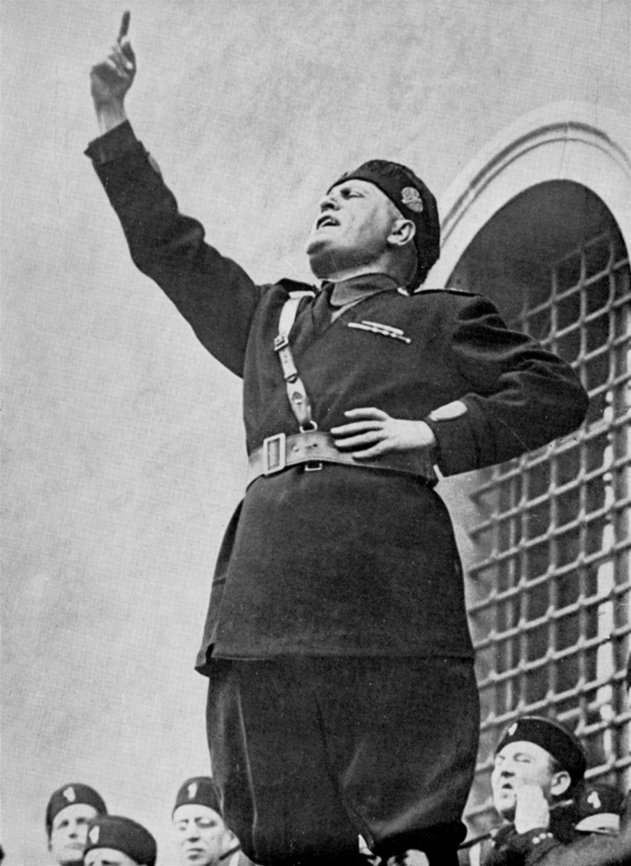 Benito Mussolini, italienischer faschistischer Diktator, ca. 1930er Jahre von Unbekannt