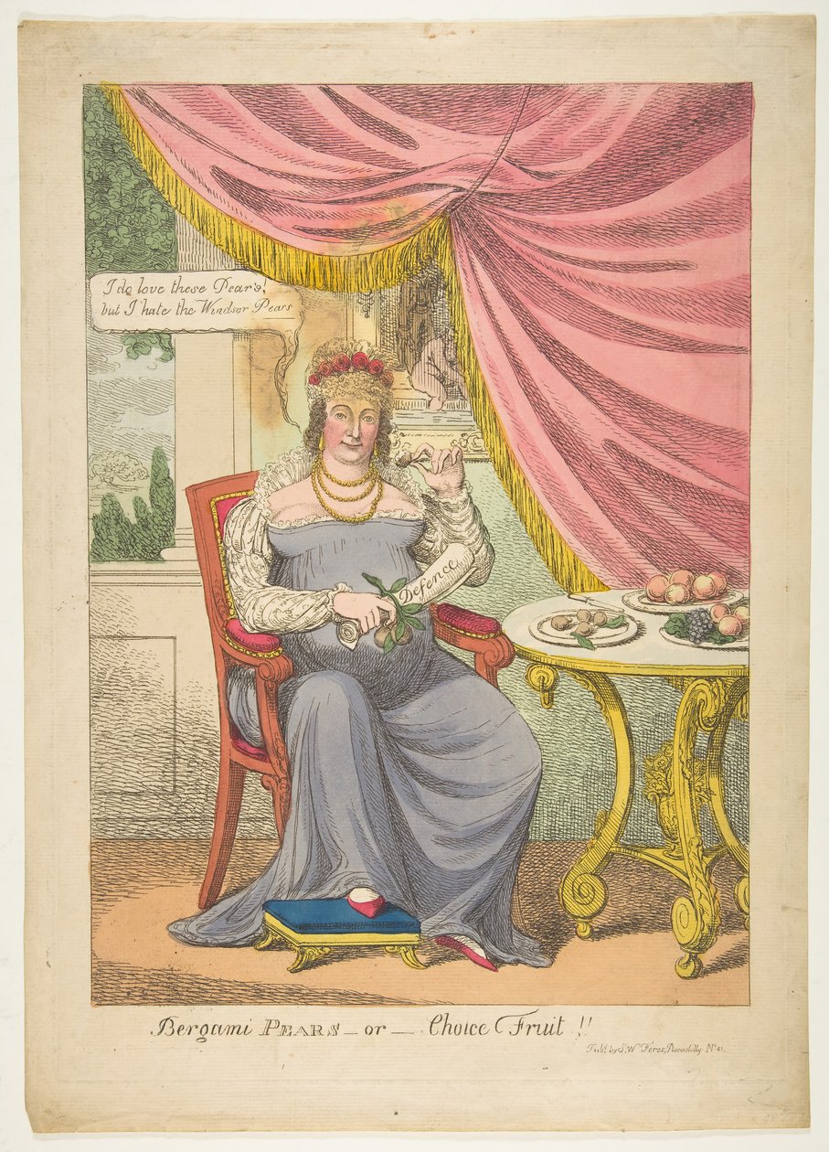 Bergamipflaumen oder Ausgewählte Früchte, Oktober 1820 von Unbekannt