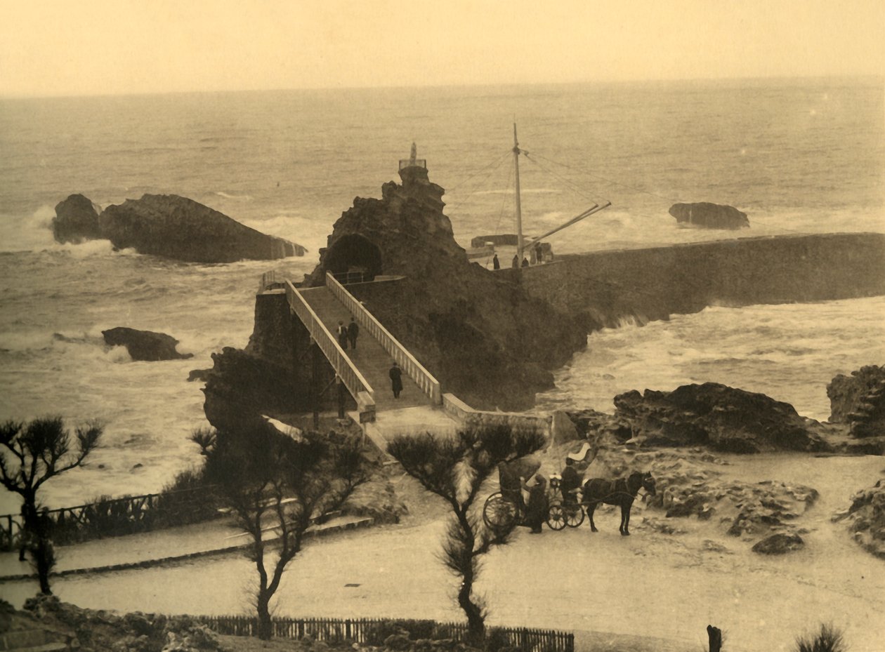 Biarritz - Der Felsen der Jungfrau, ca. 1930 von Unbekannt