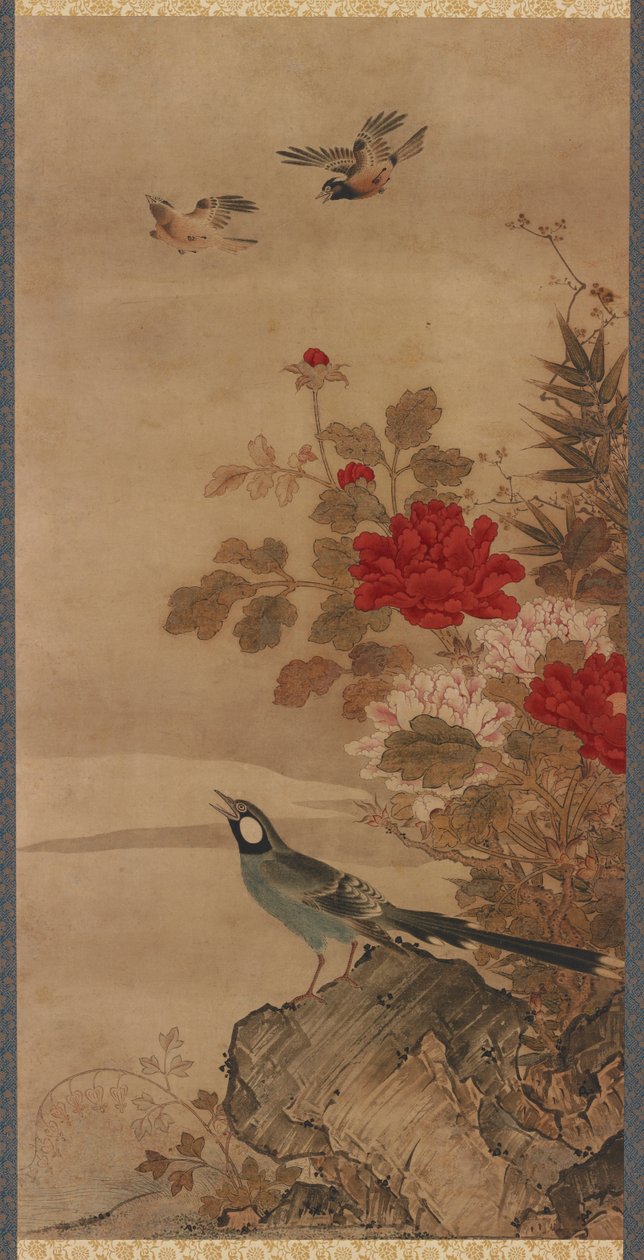 Vögel und Blumen, Edo-Periode, 18. Jahrhundert von Unbekannt