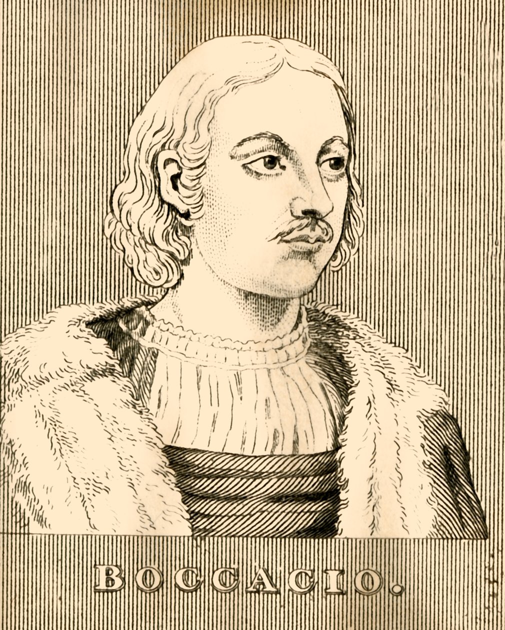 Boccaccio, 1313-1375, 1830 von Unbekannt