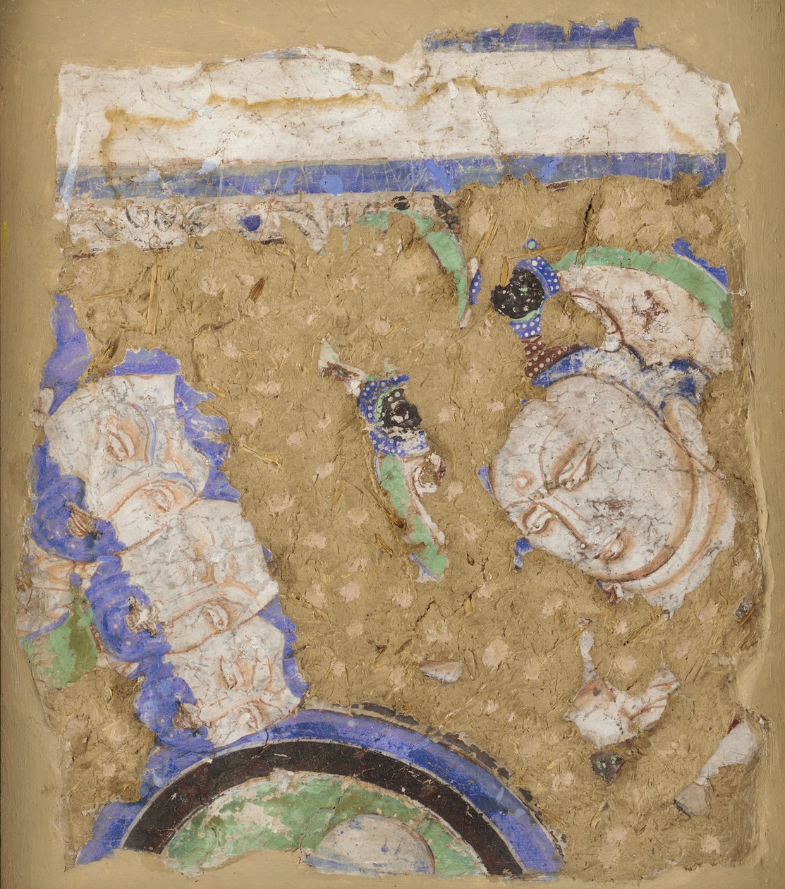 Bodhisattvas und Mönche, aus Höhle 224 von Unbekannt