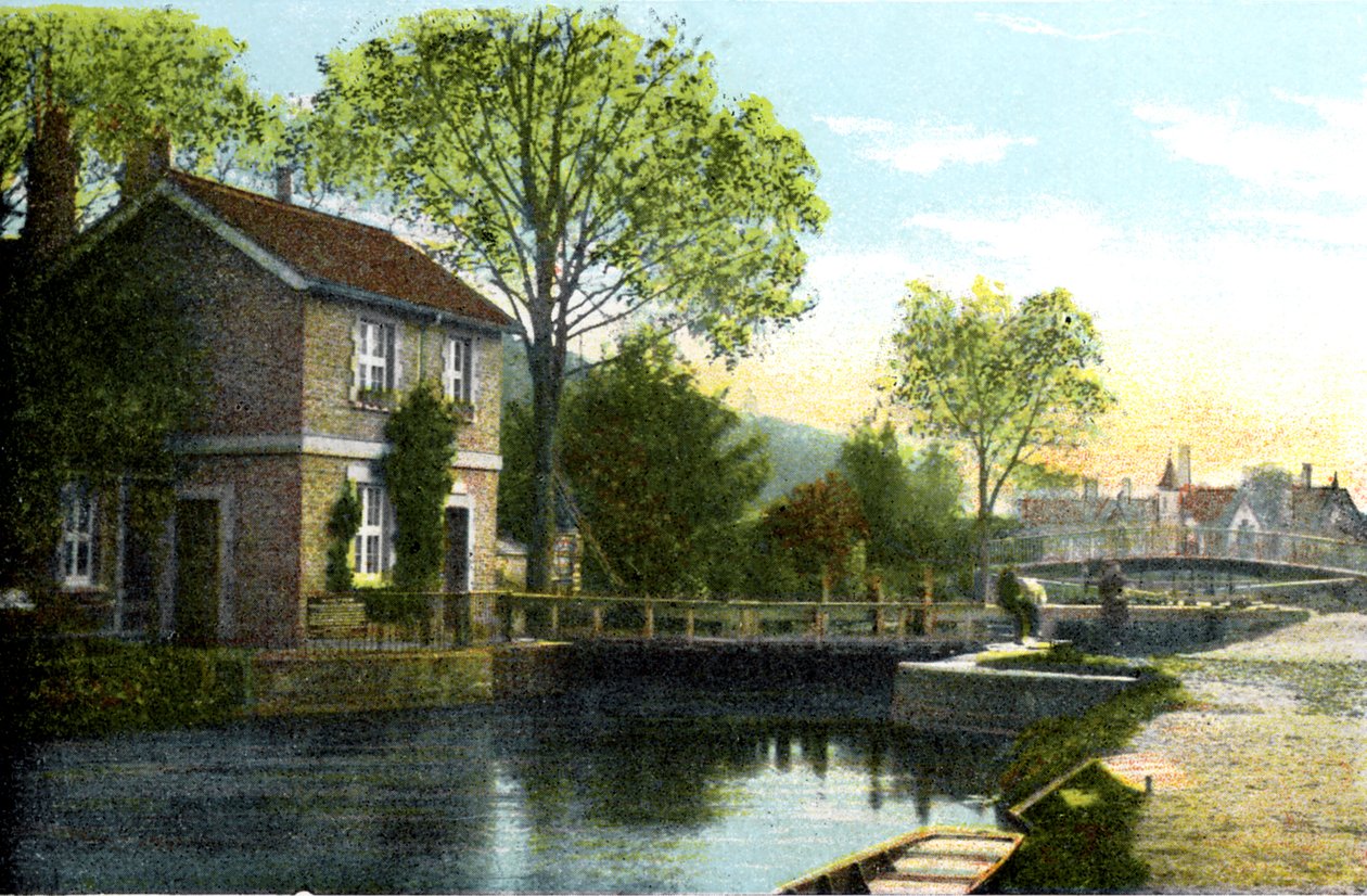 Boulters Lock, Maidenhead, Berkshire, 20. Jahrhundert von Unbekannt