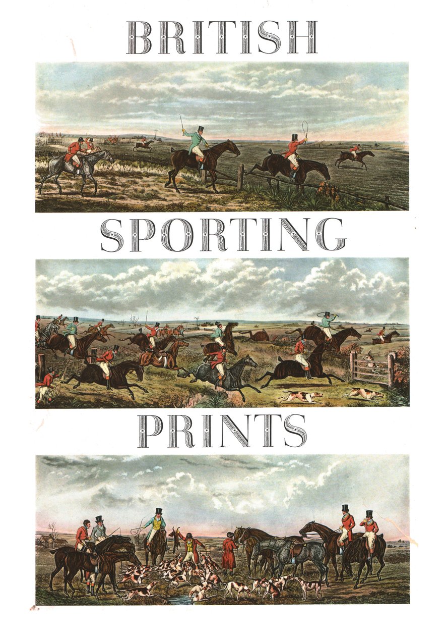 Britische Sportdrucke, ca. 1955 von Unbekannt
