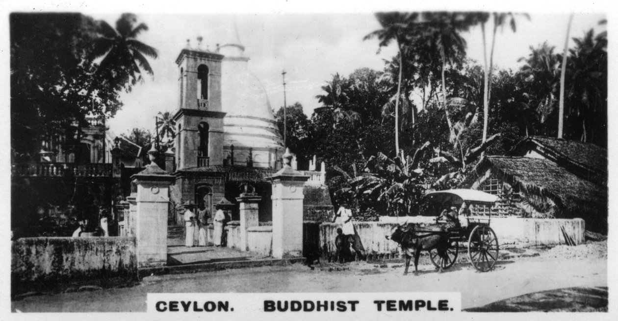 Buddhistischer Tempel, Ceylon, ca. 1925 von Unbekannt