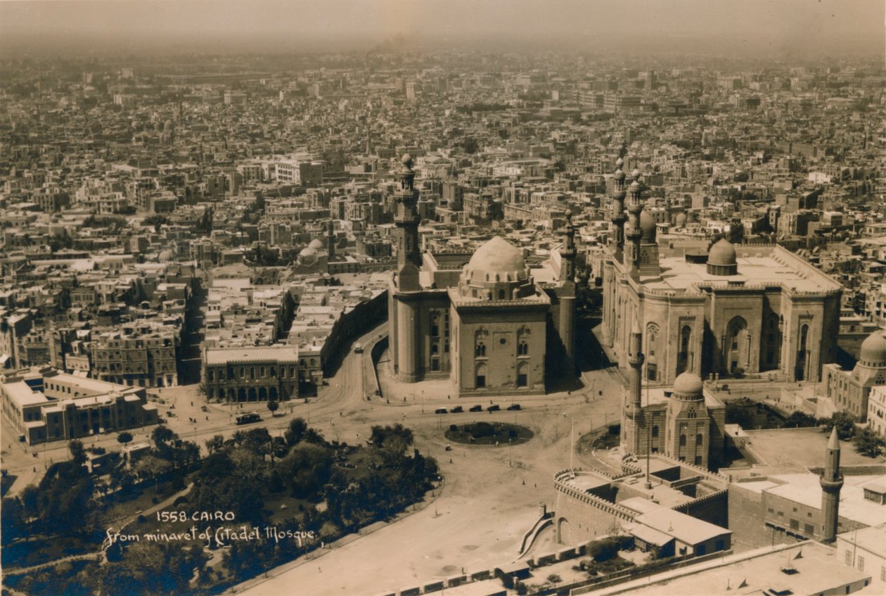 Kairo, vom Minarett der Zitadellenmoschee von Unbekannt