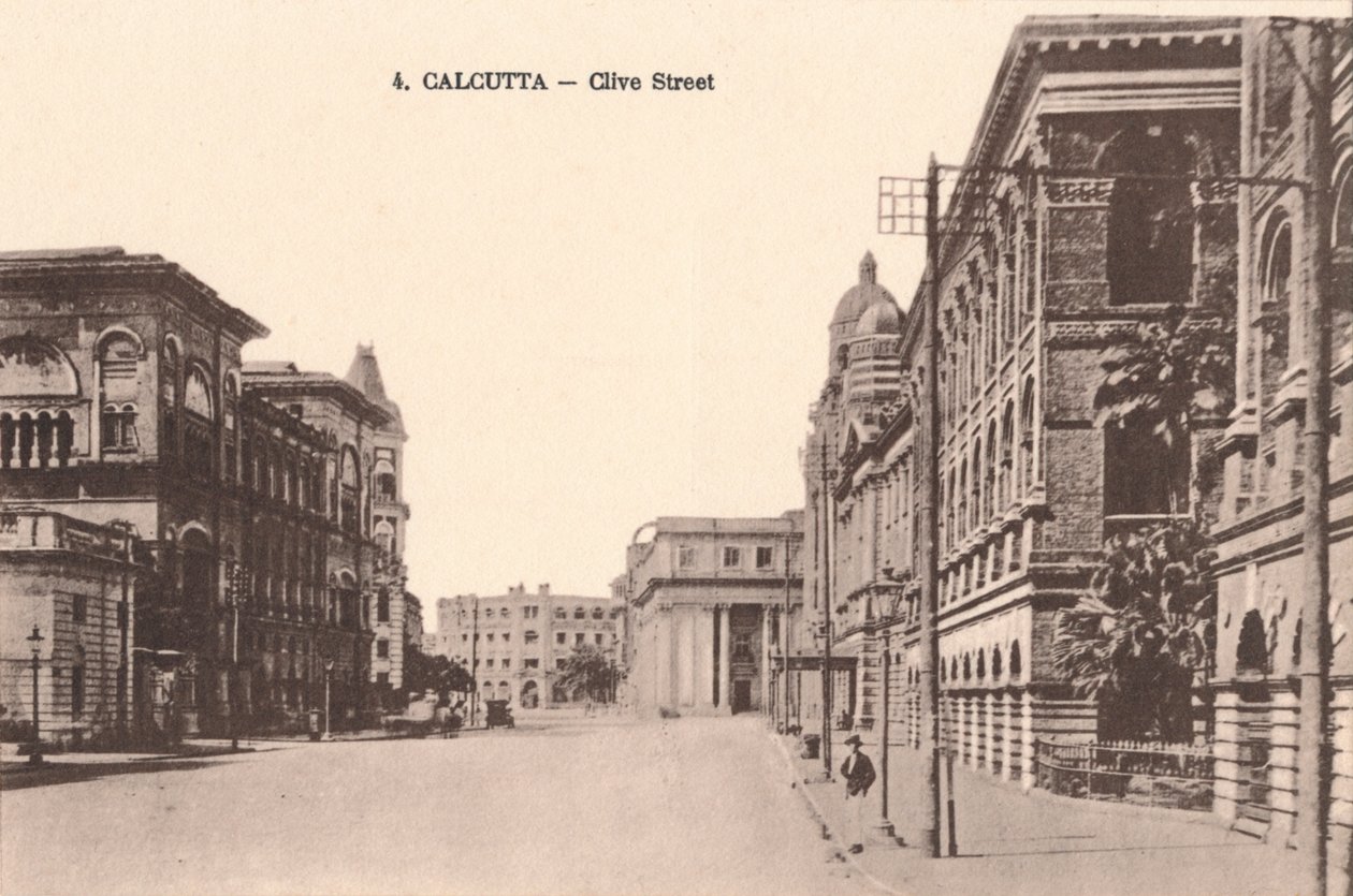 Kalkutta - Clive Street, um 1900 von Unbekannt
