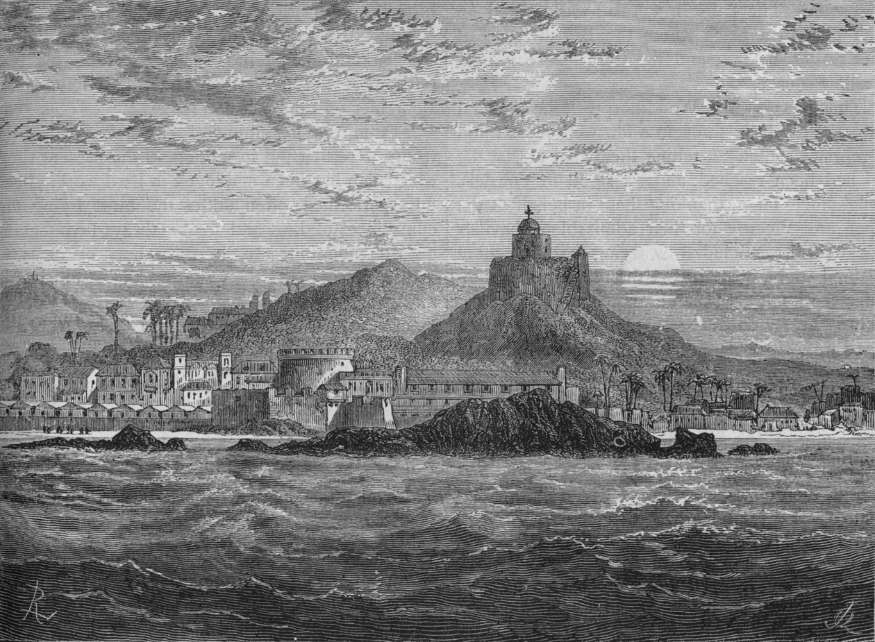 Cape Coast Castle, um 1880 von Unbekannt